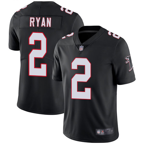 Atlanta Falcons Limited Black Men Matt Ryan Alternate Jersey NFL Football #2 Vapor Untouchable
